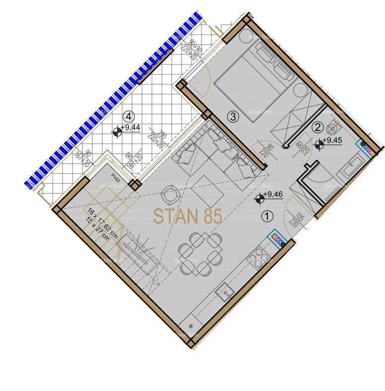 Lussuoso appartamento a Poreč! Nuova costruzione!! S85