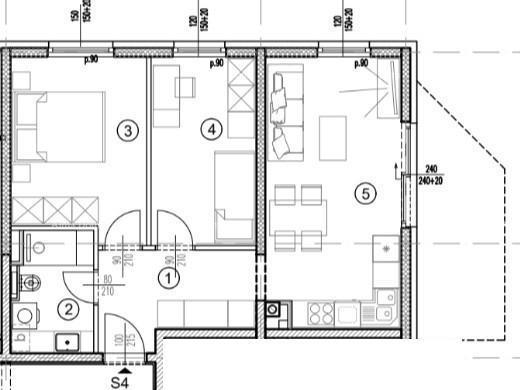 Appartamenti in vendita in un nuovo progetto residenziale in una posizione esclusiva, a 300 m dal mare, Pola, Lungomare