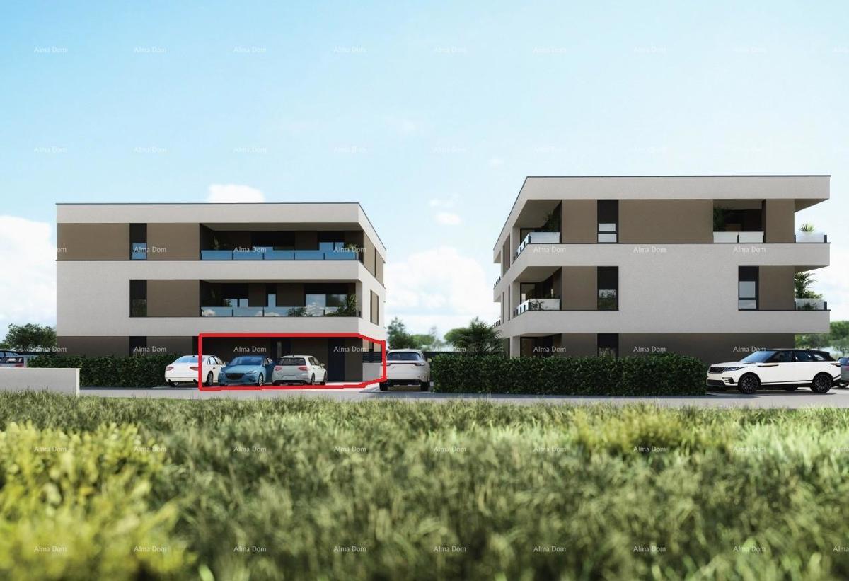 ПУЛА, Вельдебек - Квартира на первом этаже с садом, новостройка / C1