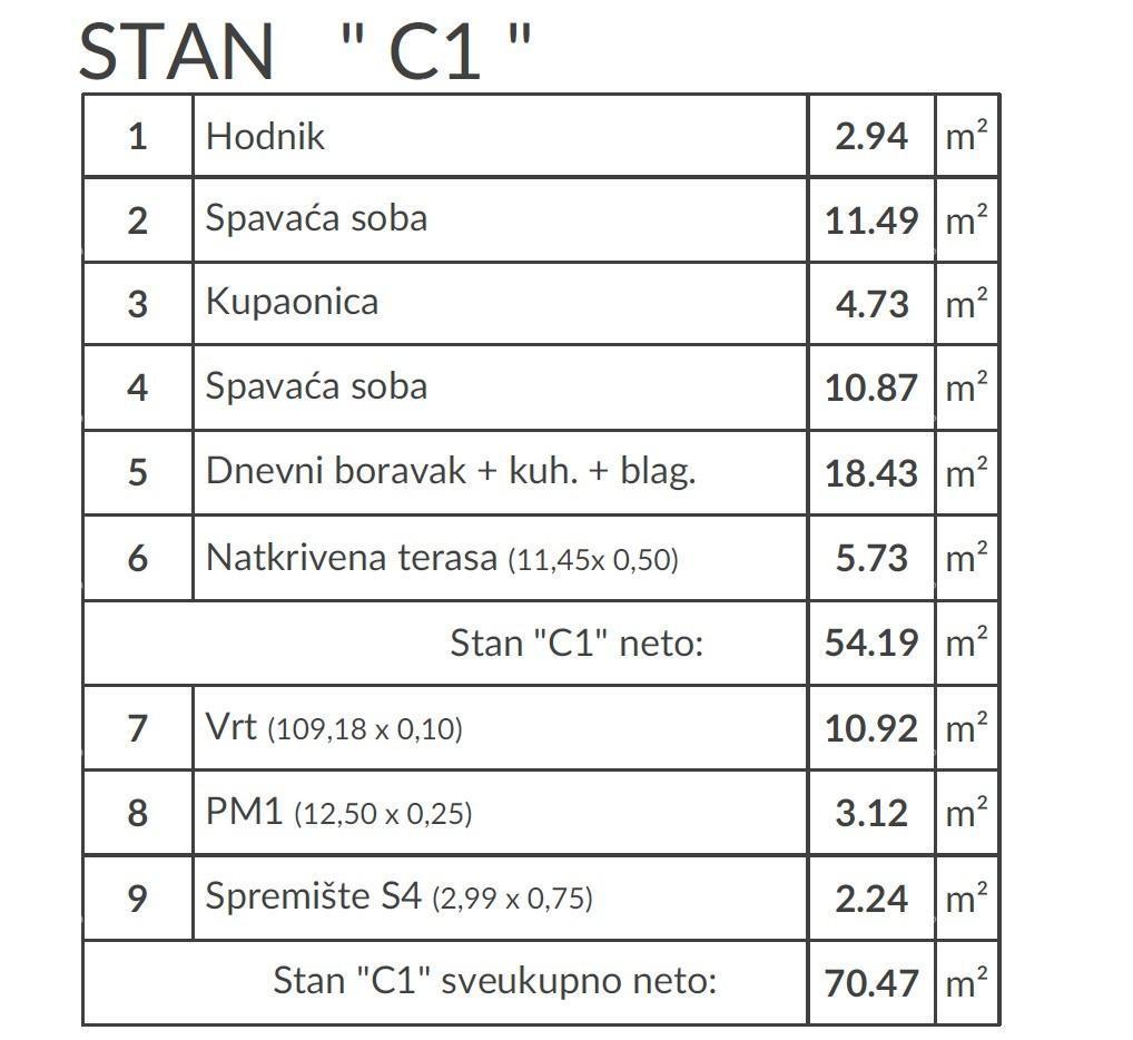 ПУЛА, Вельдебек - Квартира на первом этаже с садом, новостройка / C1