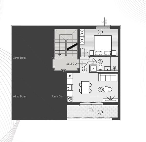 Vendita di appartamenti nel nuovo complesso residenziale, Štinjan! 15C