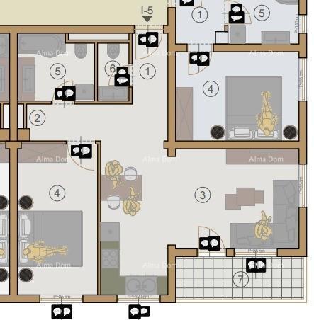 Appartamenti in vendita in un nuovo complesso residenziale in costruzione, vicino al tribunale, Pola!
