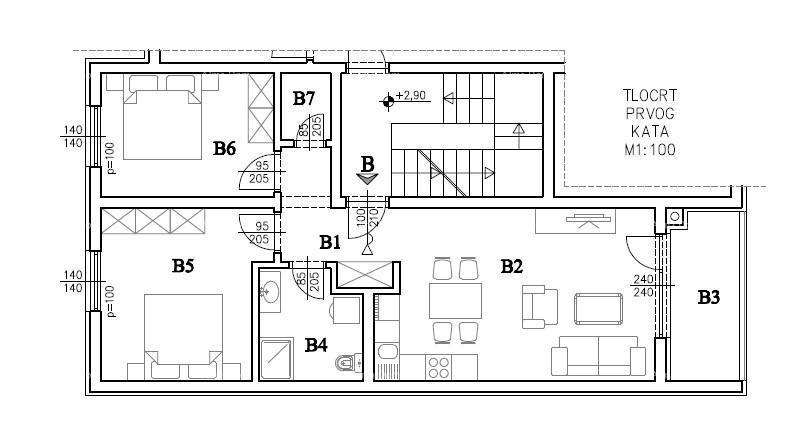 Vendita - Appartamento moderno in un nuovo complesso residenziale privato a Šijana, Pola! D-B