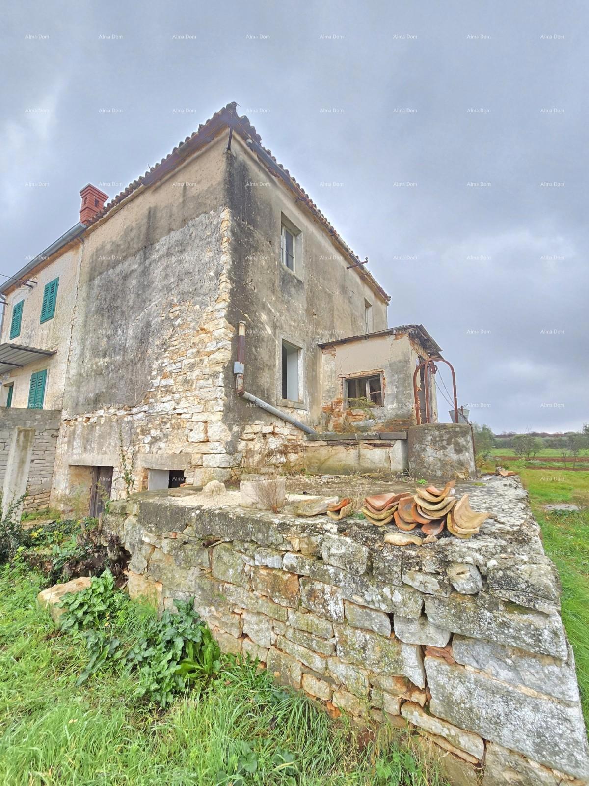 Galižana – casa in pietra con terreno edificabile e cisterna