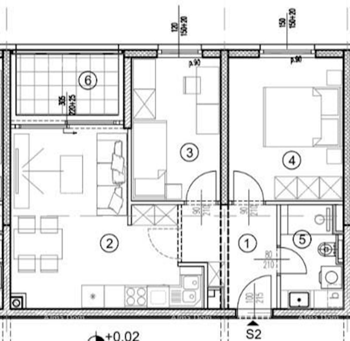 Appartamenti in vendita in un nuovo progetto residenziale in una posizione esclusiva, a 300 m dal mare, Pola, Veruda!