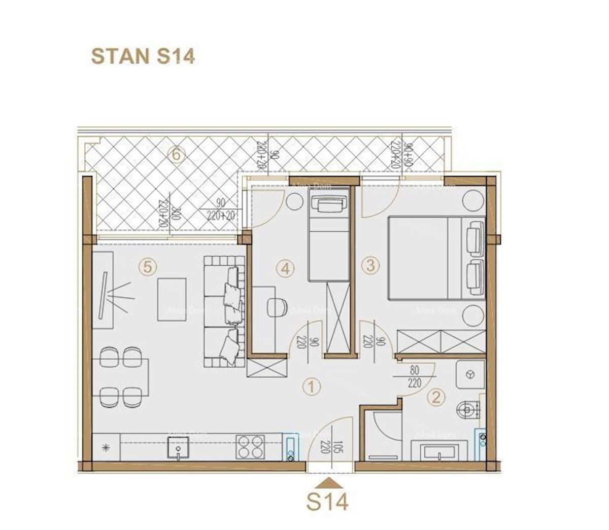 Parenzo, edificio residenziale e commerciale in costruzione con appartamenti e garage sotterranei