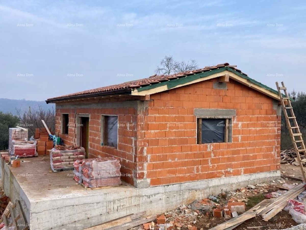 Casa in costruzione in vendita, nell'Istria centrale, vicino a Montona