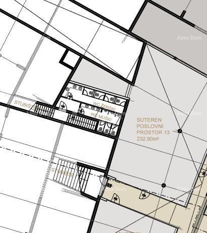 Vendita di spazi per uffici in un nuovo progetto residenziale-commerciale, Parenzo