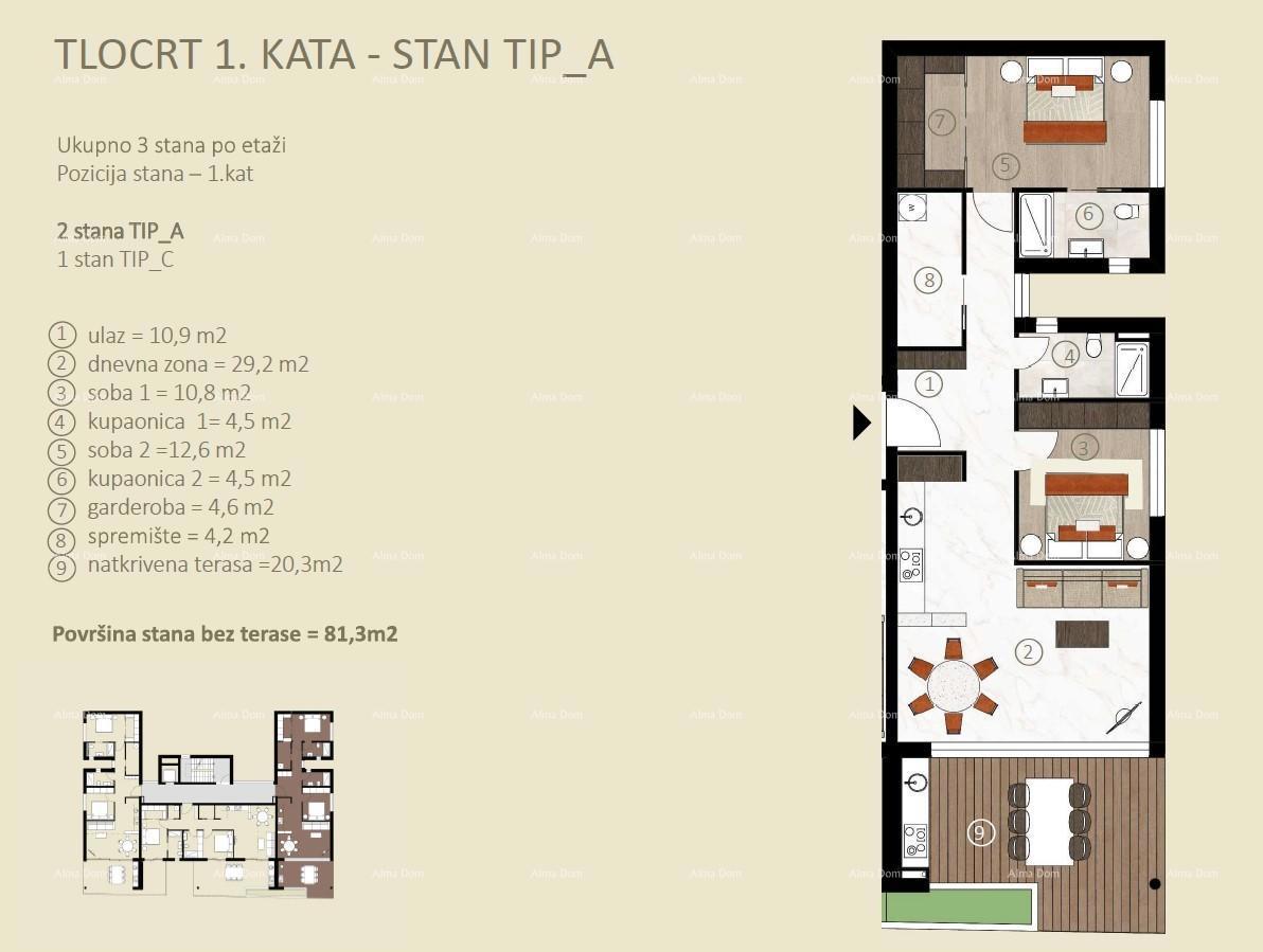 Appartamenti in vendita in un nuovo progetto residenziale in costruzione, Cittanova!