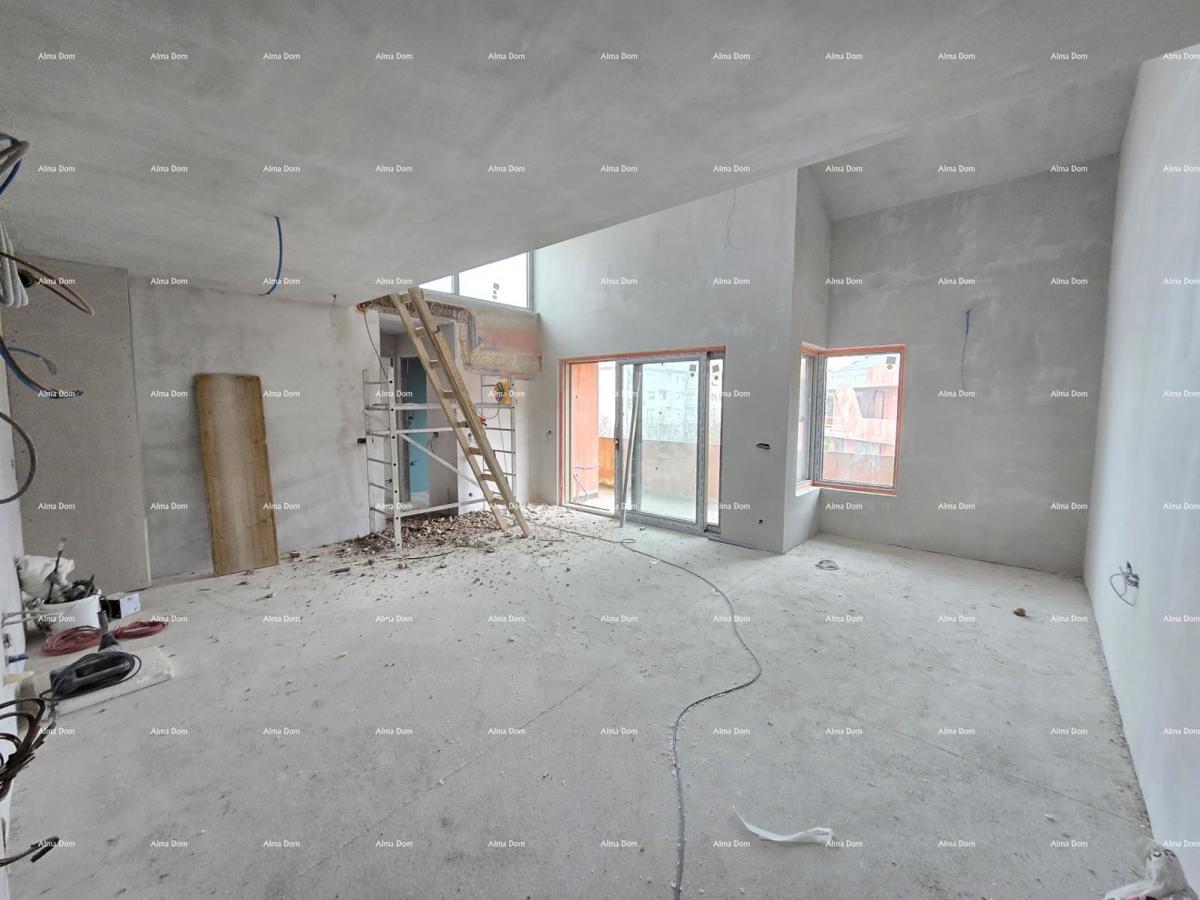 Parenzo, edificio residenziale e commerciale in costruzione con appartamenti e garage sotterranei