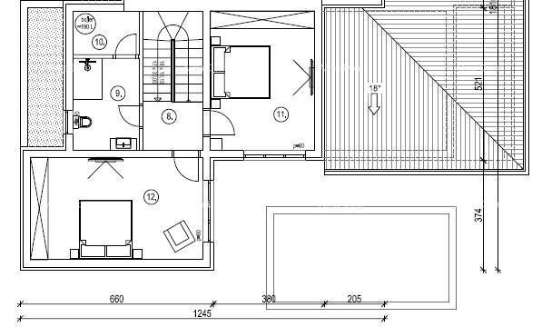 Moderna villa duplex con piscina in vendita, Kožljani, Barban!