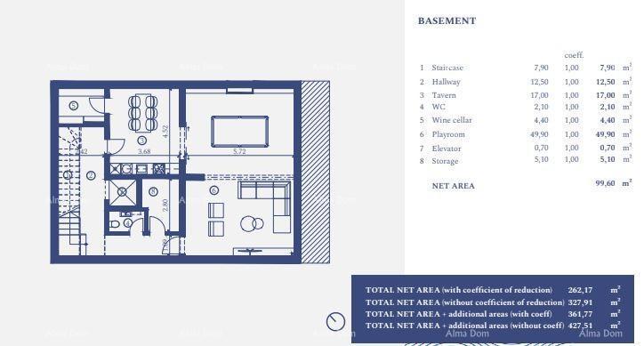 UMAG, Villa indipendente in un lussuoso resort! Vista mare! V 36