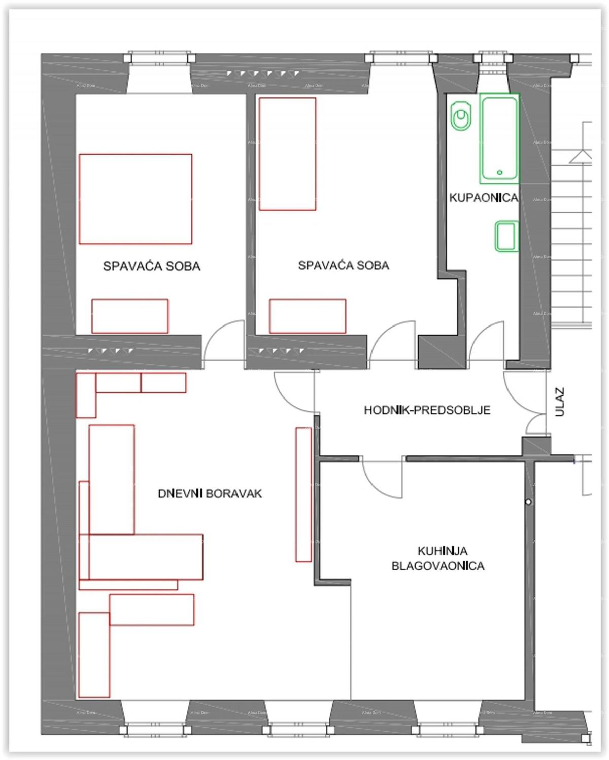 Vendo appartamento nel centro di Pola