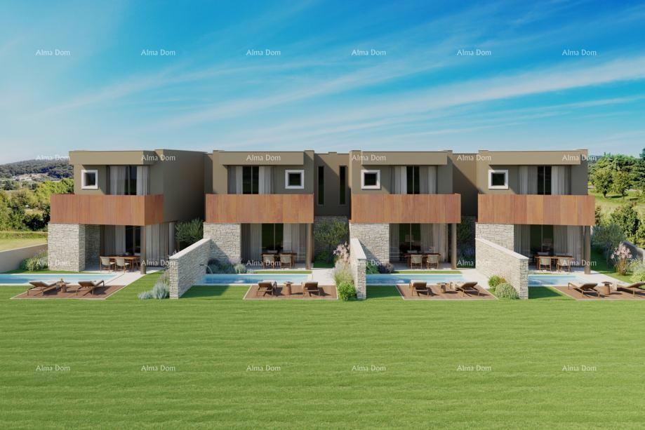 Bale. Moderna casa a schiera con piscina, 148,56 m²