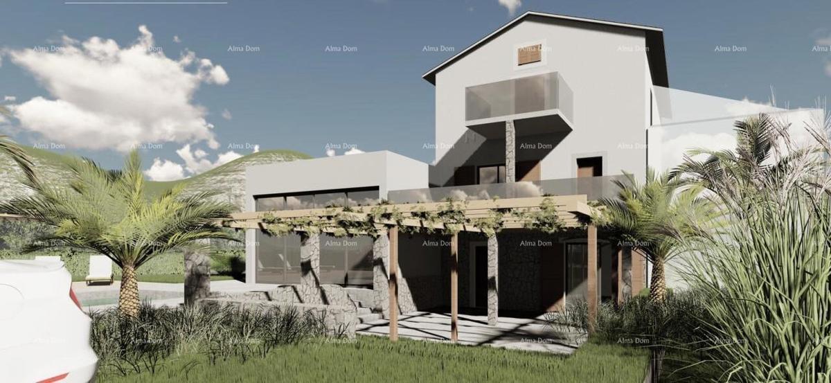 In vendita vecchia casa duplex in pietra con vista mare