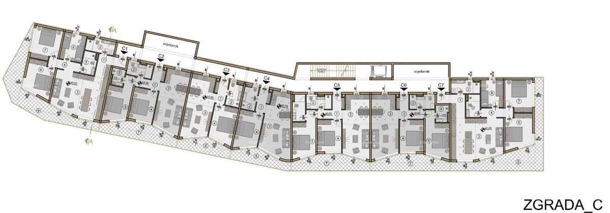 Vendita di appartamenti moderni in un edificio esclusivo con vista sulla marina, Pola!