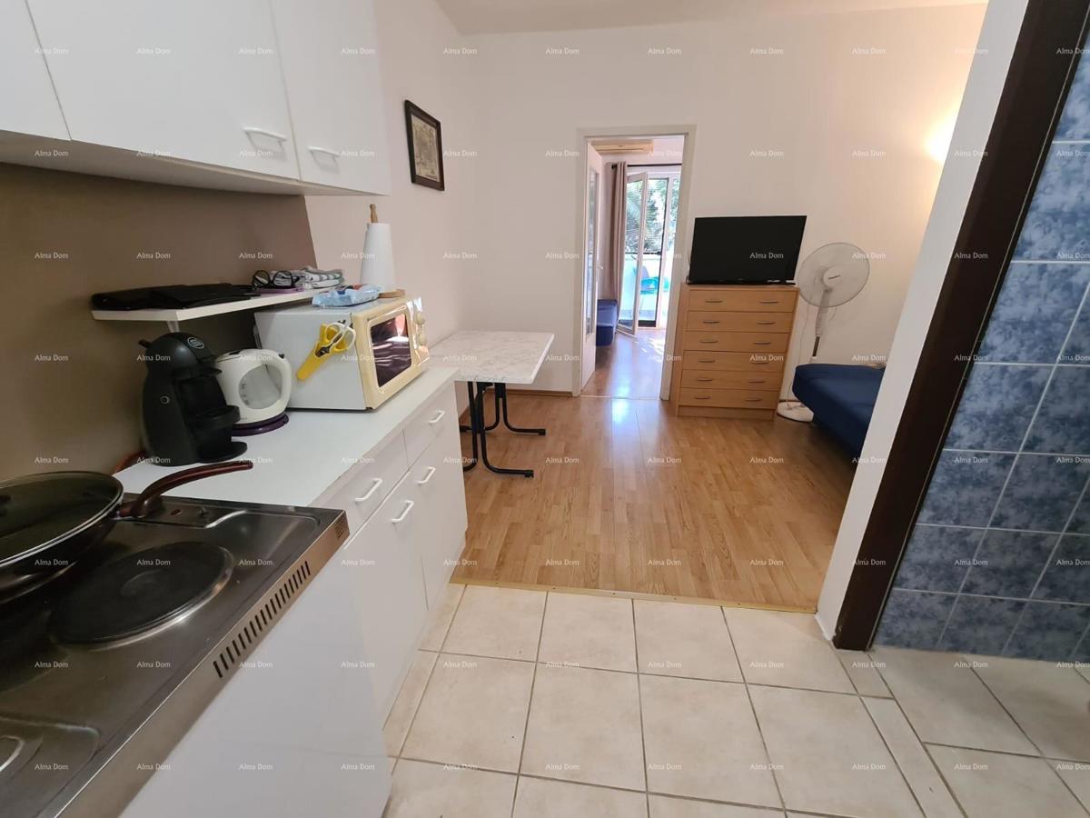 Appartamento al piano terra con loggia e piscina. Medulin.