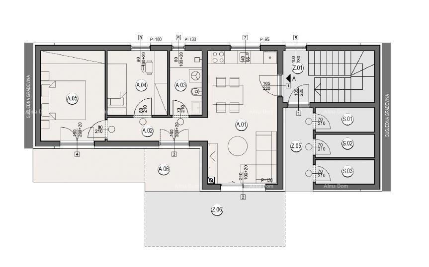 Vendita di appartamenti in costruzione - nuovo complesso residenziale, Pola! Appartamento A Zg A2