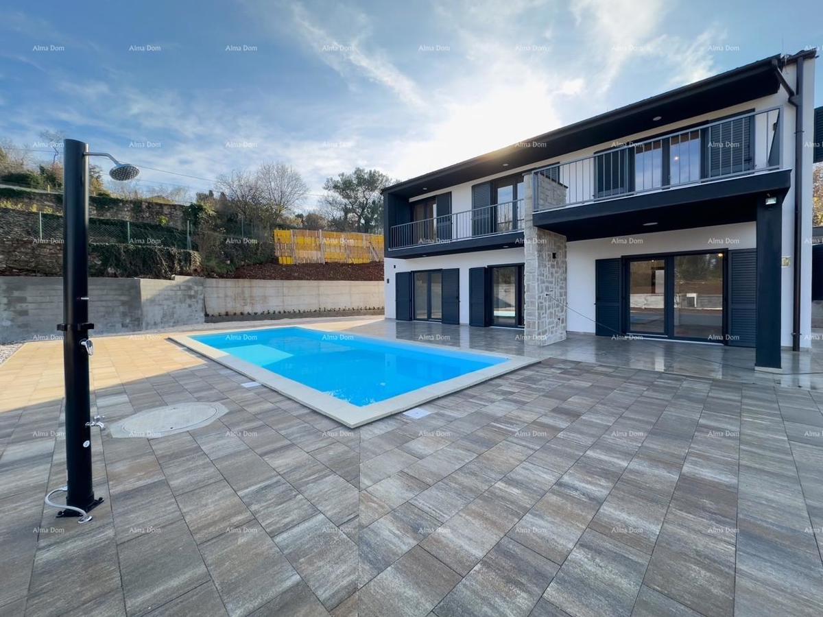 Vendita di una casa di nuova costruzione, arredata modernamente, con piscina, a Rakalj!