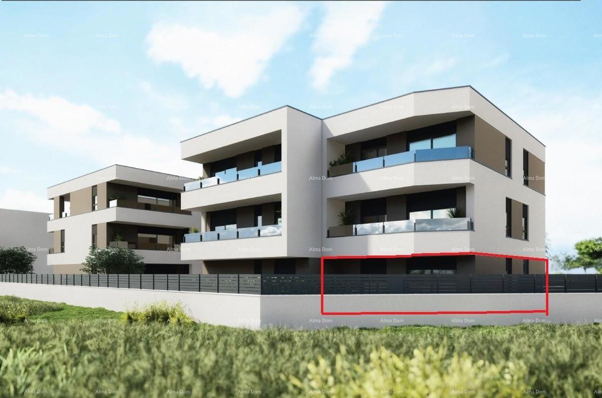 POLA, Valdebek - Appartamento al piano terra in vendita con giardino / D1