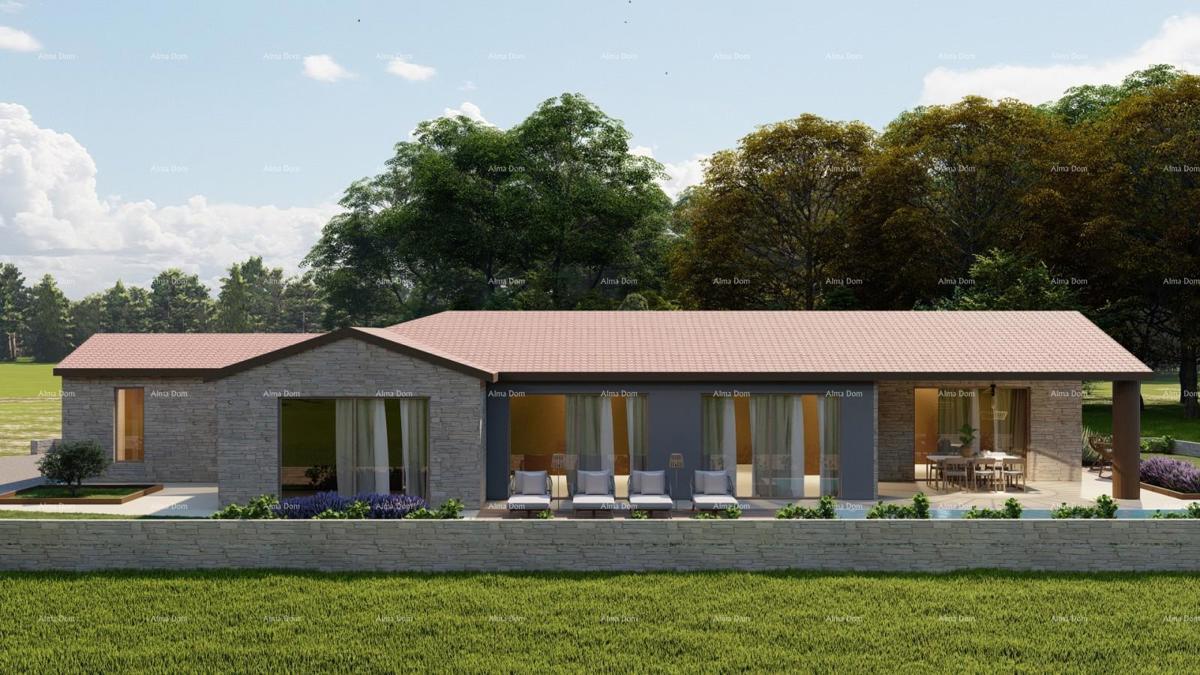 Offerta imperdibile! Vendita di terreni con permesso di costruzione per la realizzazione di una casa familiare con piscina, Tinjan!