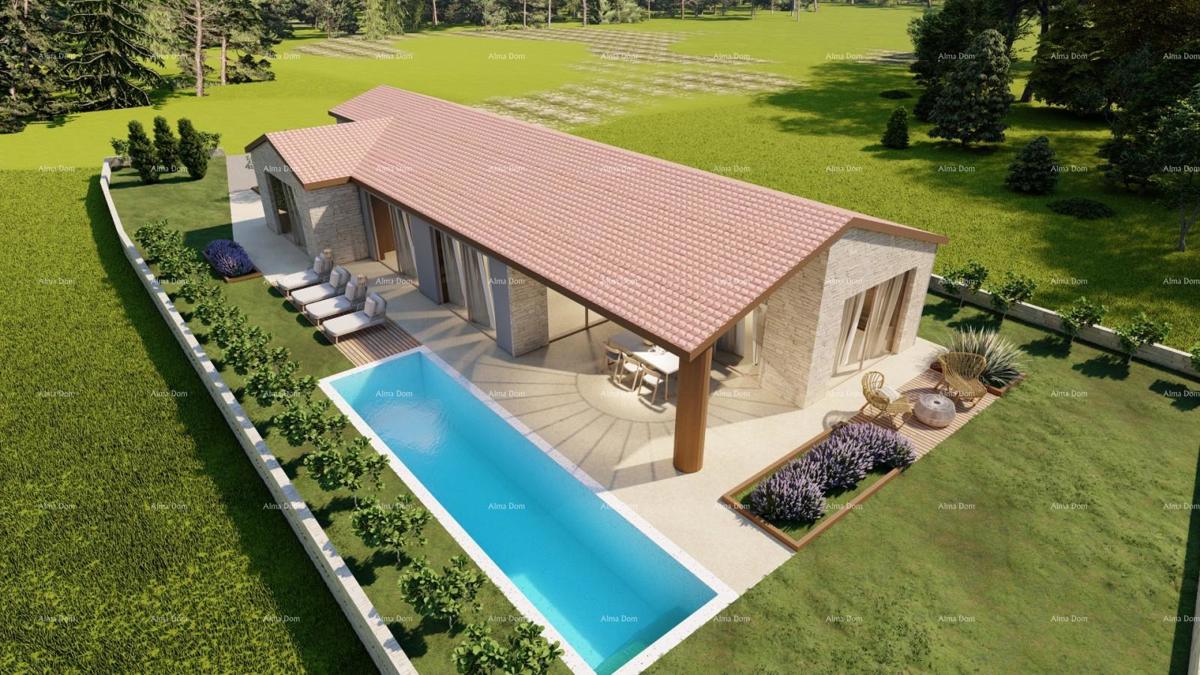 Offerta imperdibile! Vendita di terreni con permesso di costruzione per la realizzazione di una casa familiare con piscina, Tinjan!