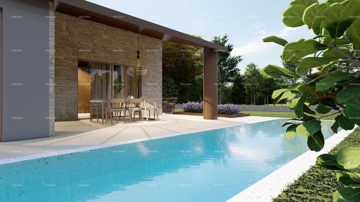 Offerta imperdibile! Vendita di terreni con permesso di costruzione per la realizzazione di una casa familiare con piscina, Tinjan!