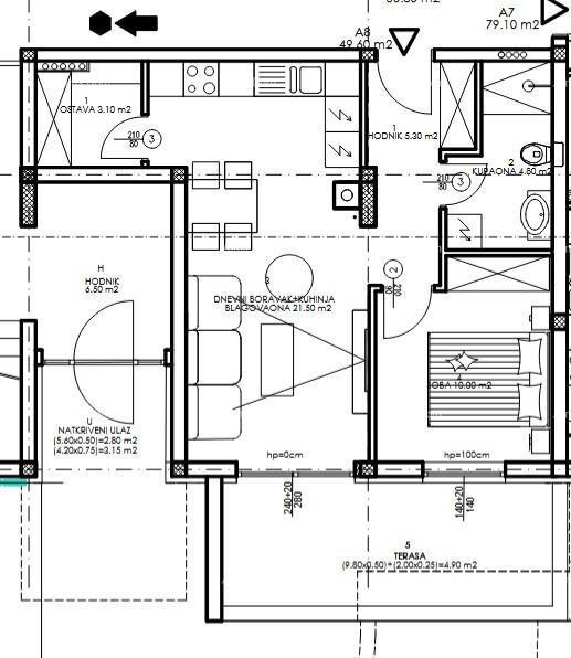 Vendita - appartamento in nuovo progetto residenziale, Pula, Veli Vrh!