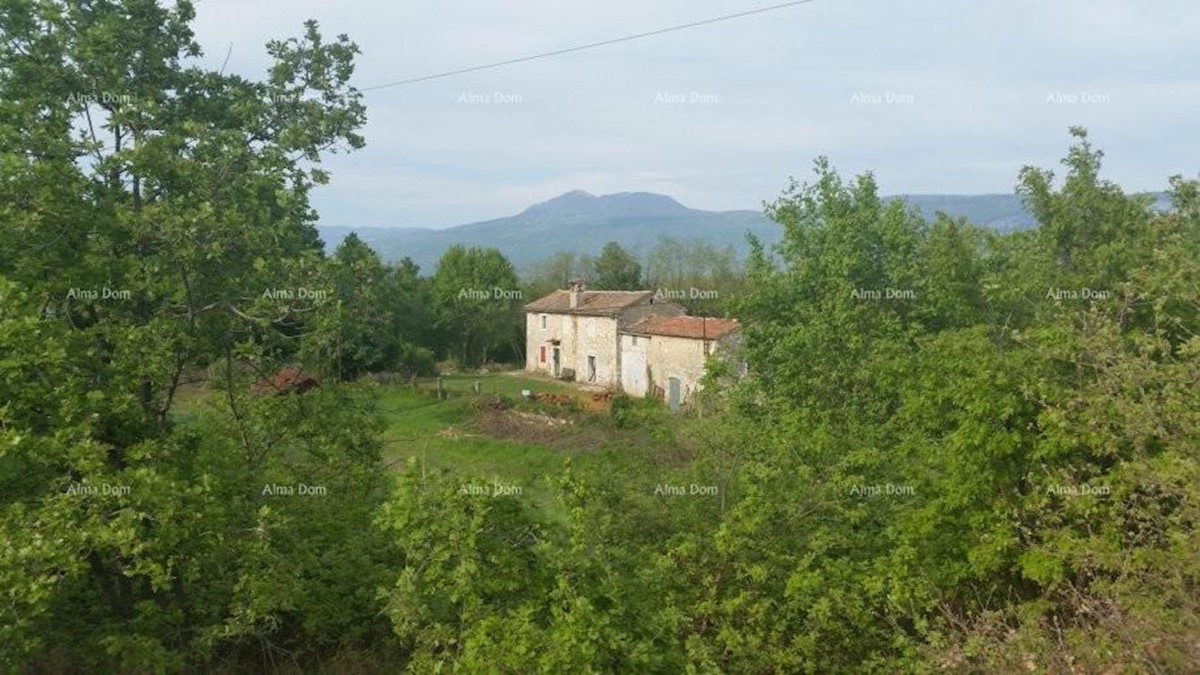 Tenuta istriana con vista sull'Učka a Kršan