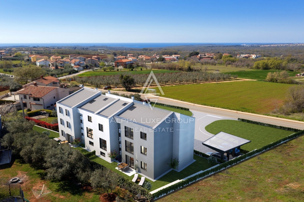 Istria, Poreč - Moderno appartamento con due camere e vista mare