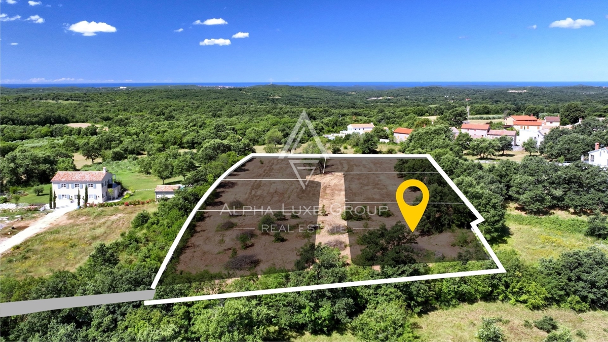 Istria, Barat, Terreno edificabile con vista sul mare e sulla natura