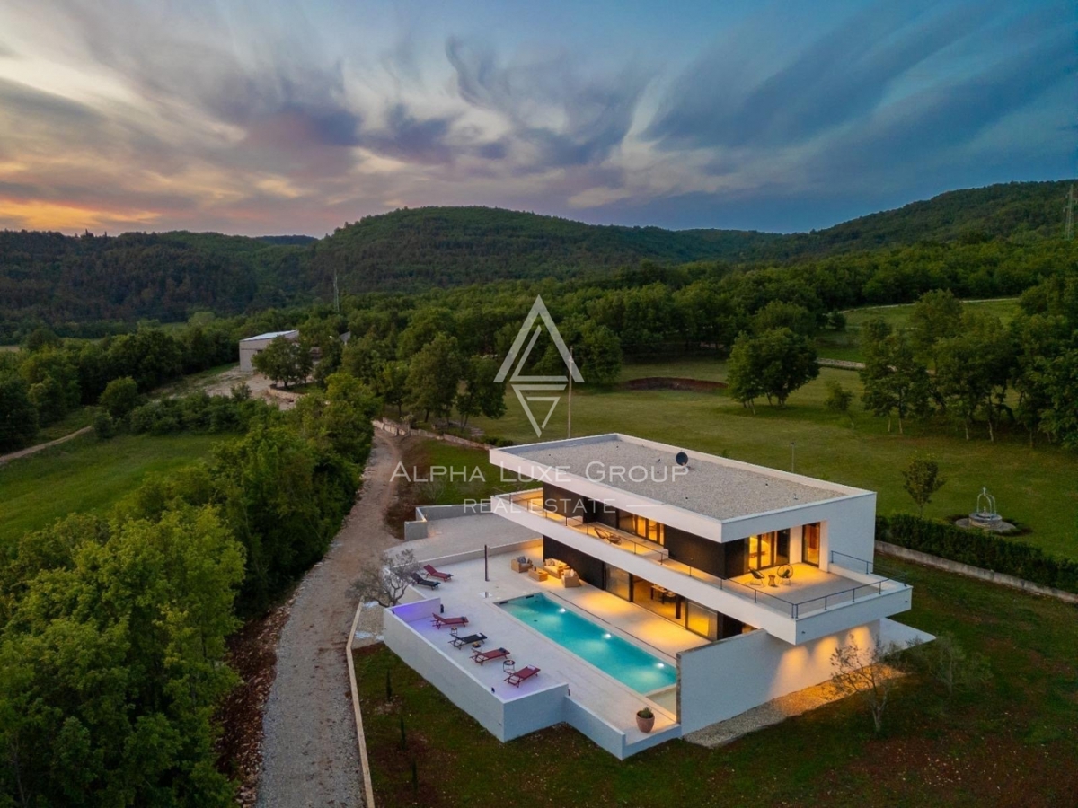 Villa moderna spettacolare nei pressi di Grožnjan, Istria