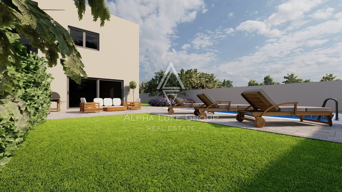 Novigrad, Istria – Appartamento moderno p. terra, giard.