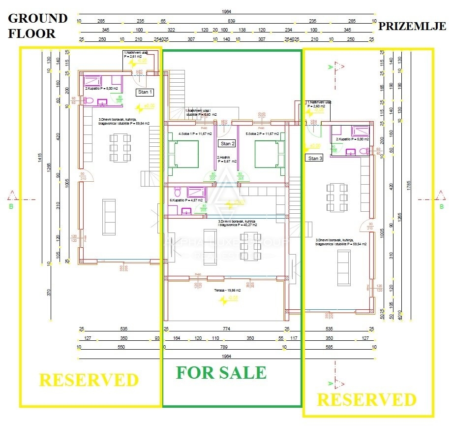 Novigrad, Istria – Appartamento moderno p. terra, giard.