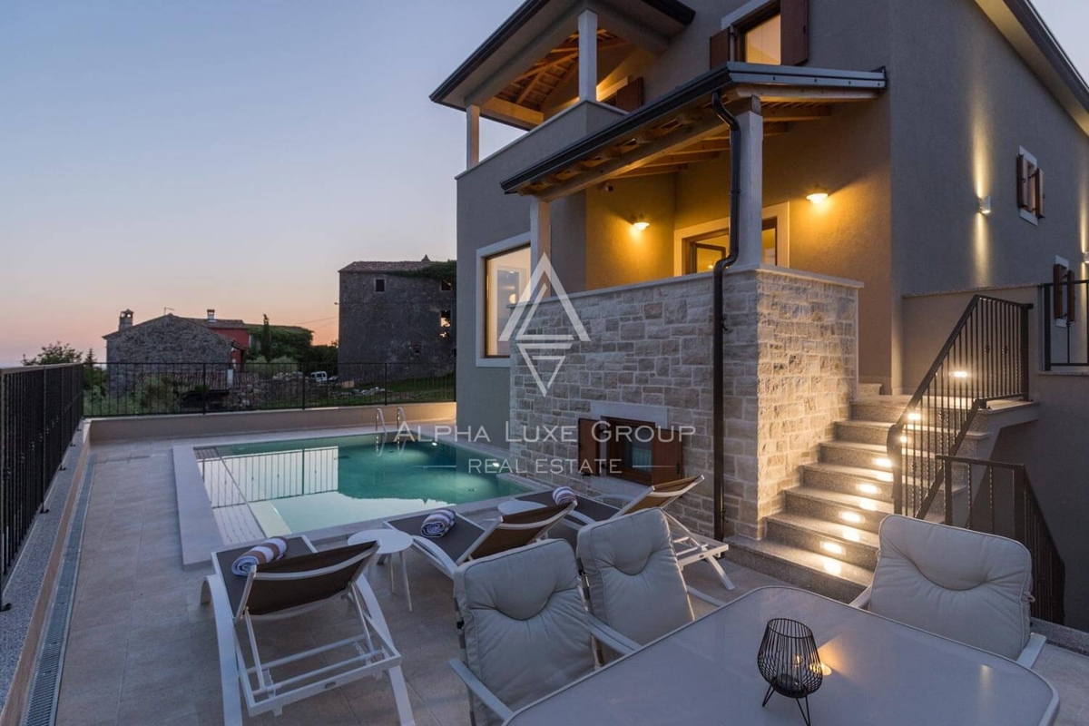 Bella casa indipendente con piscina, Istria, Buie