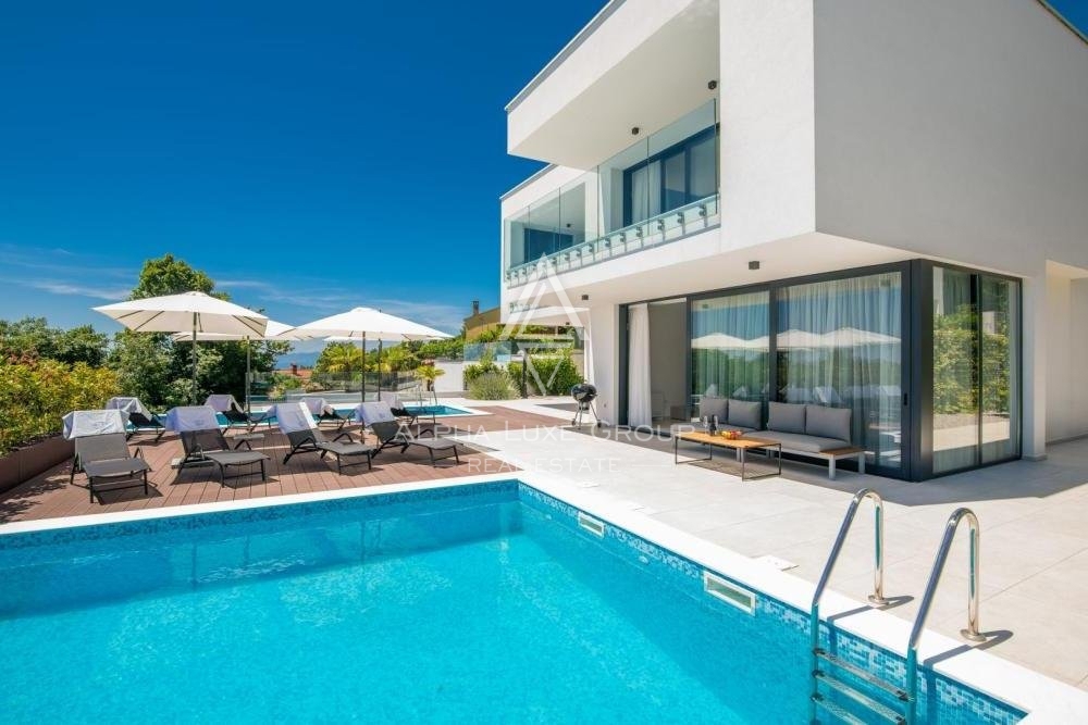 Villa bifamiliare con vista panoramica sul mare, Istria, Opatija