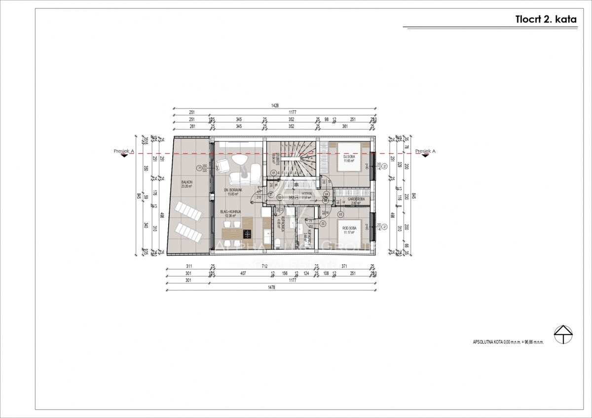 Istria, Tar: Appartamento con Terrazza e Vista sul Mare