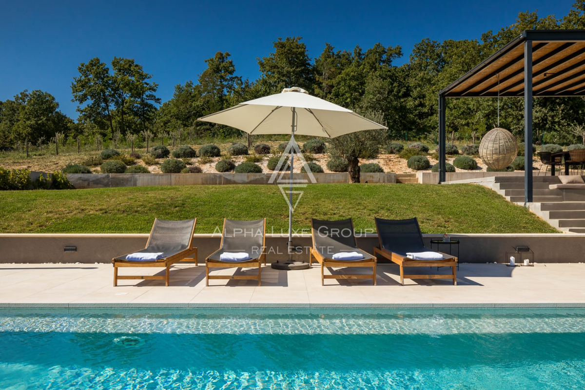 Istria, Buje – Villa di lusso con vista panoramica