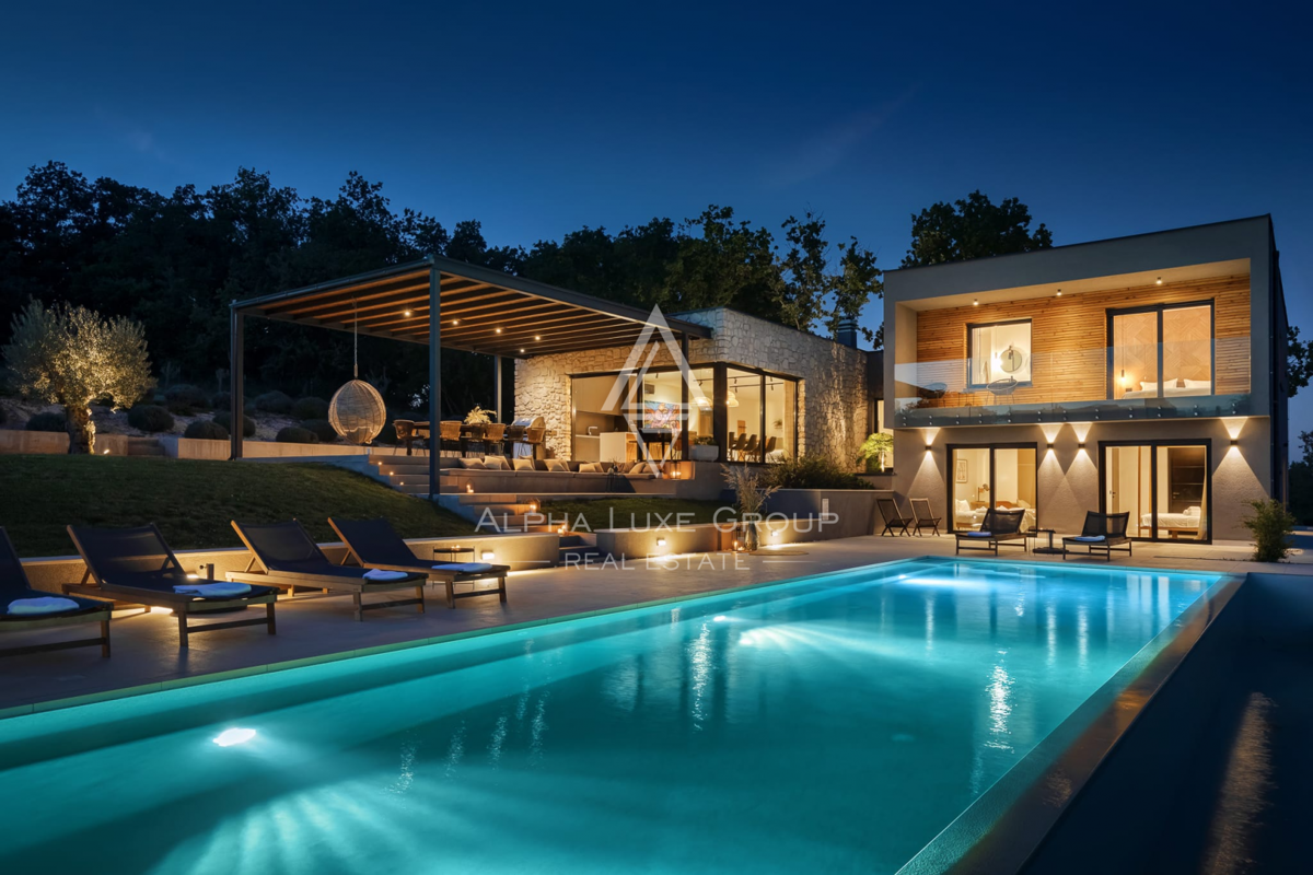 Istria, Buje – Villa di lusso con vista panoramica