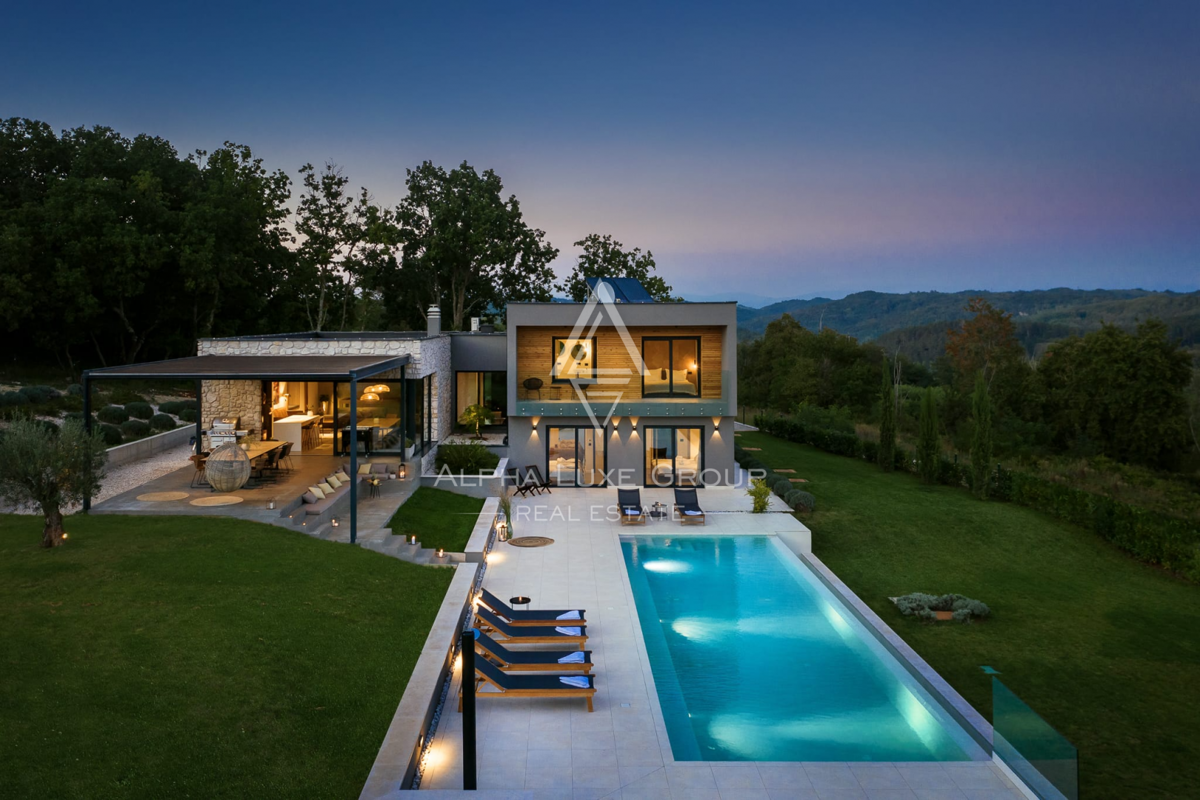 Istria, Buje – Villa di lusso con vista panoramica