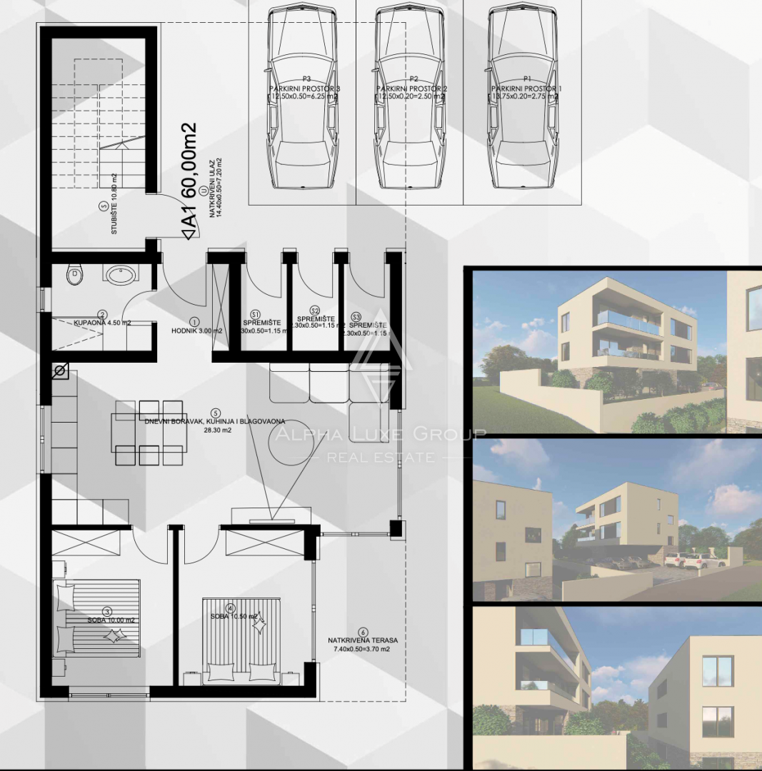 Istria, Pula: Appartamento piano terra con giardino