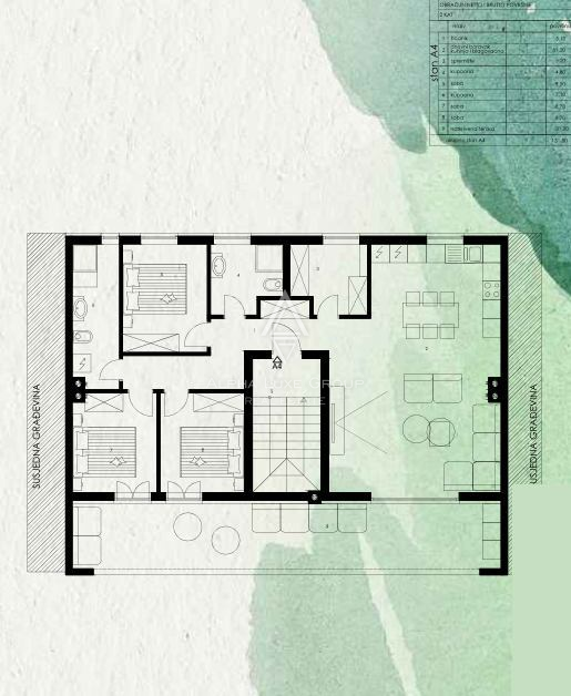 Istrien, Pula: Penthouse wohnung mit garage