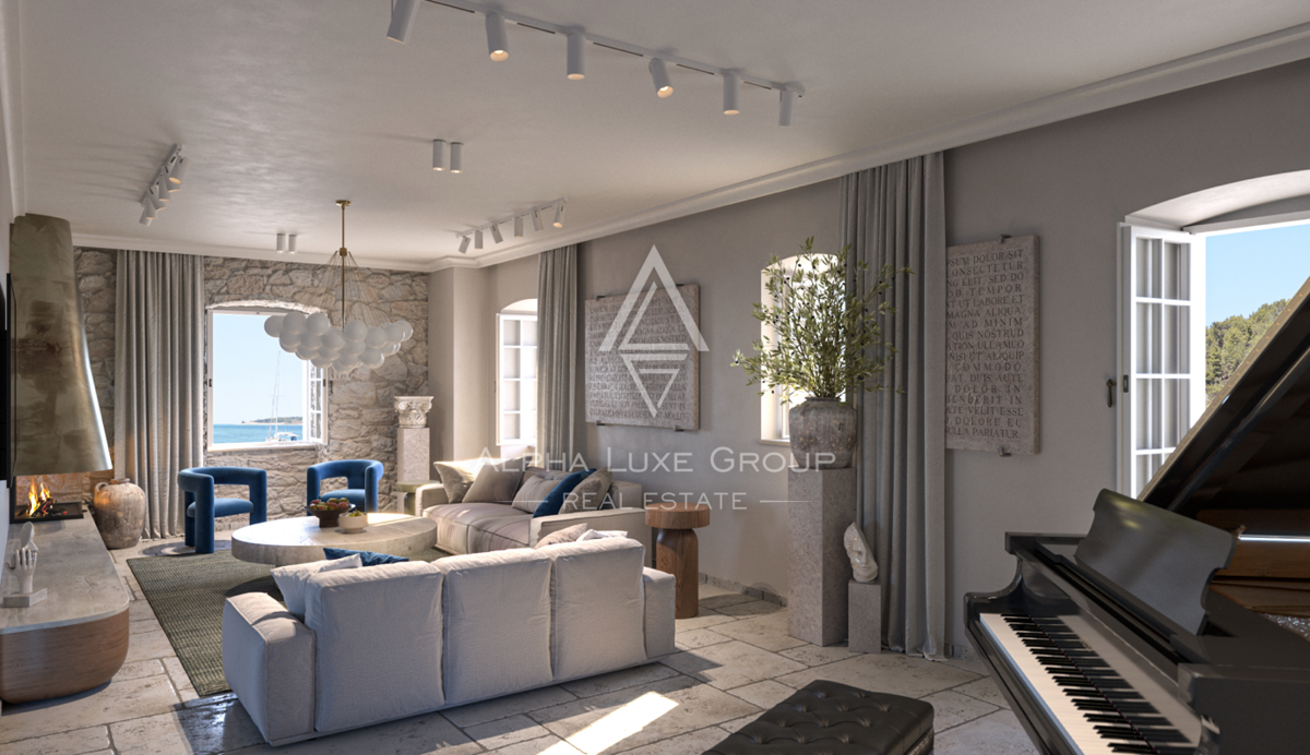 Istria, Torre: Progetto storico in pietra fronte mare