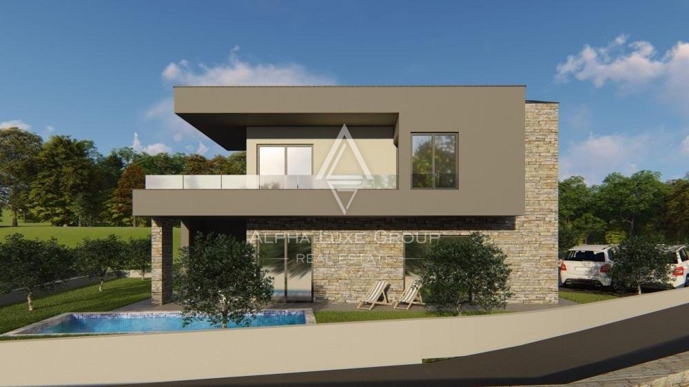 Nuova villa moderna con piscina, Istria, Marčana