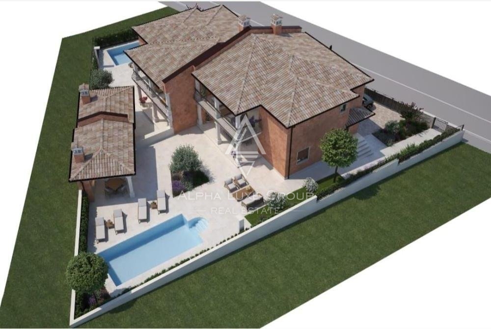 Casa bifamiliare con piscina, Istria, Buie