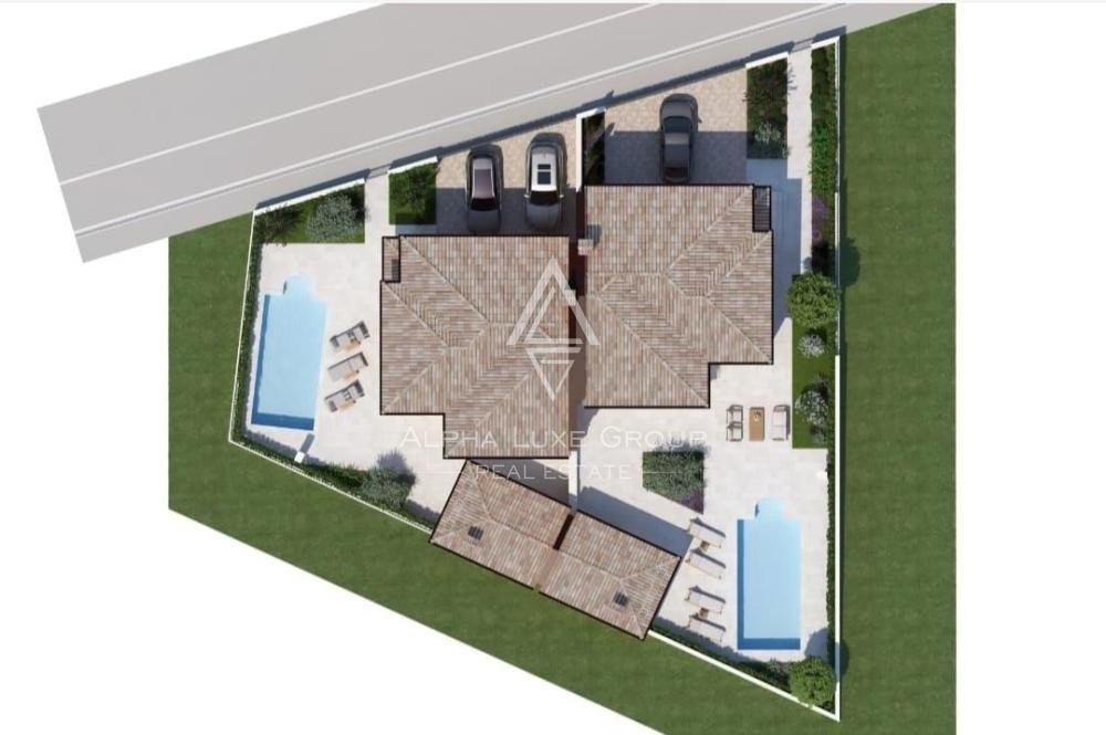 Casa bifamiliare con piscina, Istria, Buie