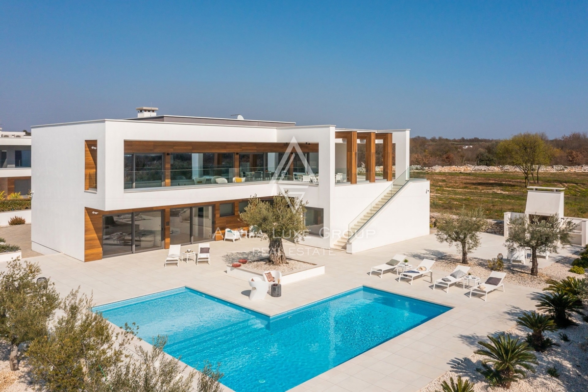 Casa di design moderno con piscina, Istria, Fasana