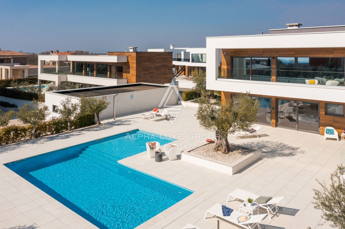 Casa di design moderno con piscina, Istria, Fasana