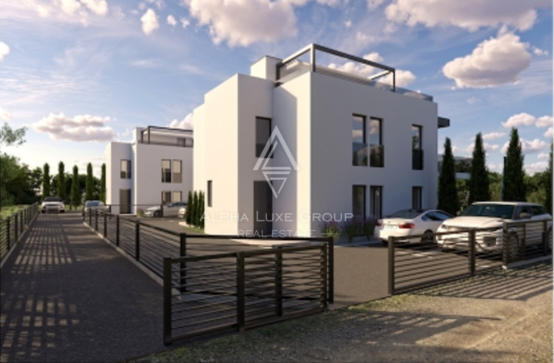 Karigador, Istria: Nuova casa bifamiliare vista mare