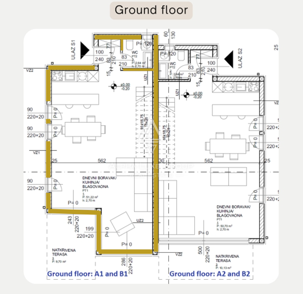 Karigador, Istria: Nuova casa bifamiliare vista mare